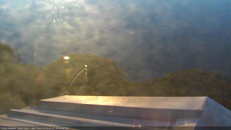 Lake Travis webcam, January 27, 2019 4:55 PM CT