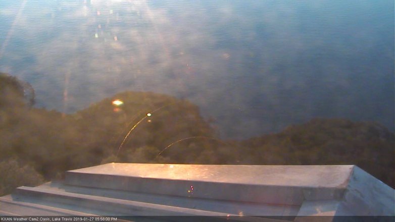 Lake Travis webcam, January 27, 2019 5:00 PM CT