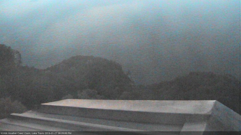 Lake Travis webcam, January 27, 2019 5:30 PM CT