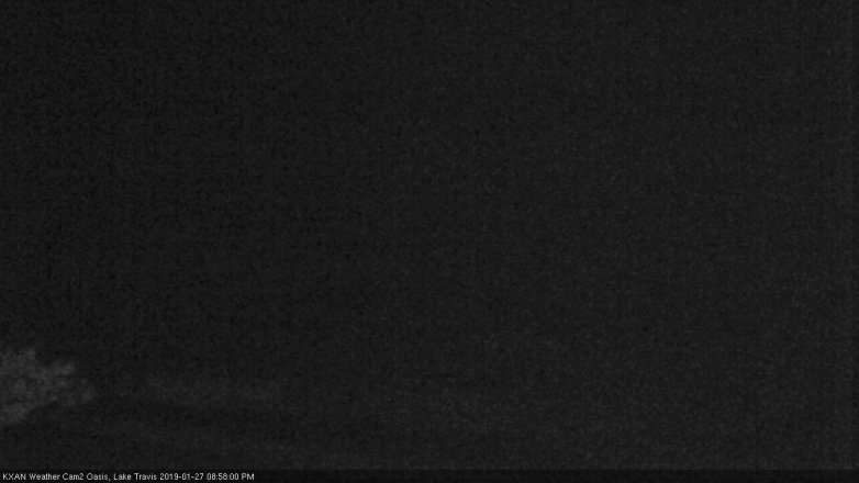 Lake Travis webcam, January 27, 2019 8:00 PM CT