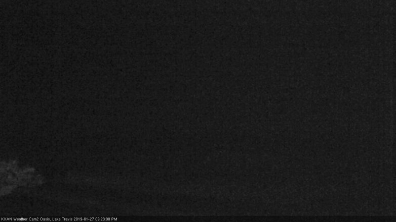 Lake Travis webcam, January 27, 2019 8:25 PM CT