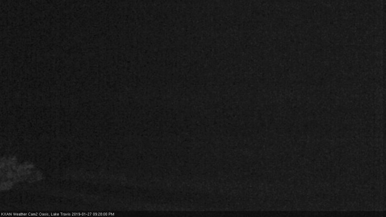 Lake Travis webcam, January 27, 2019 8:30 PM CT