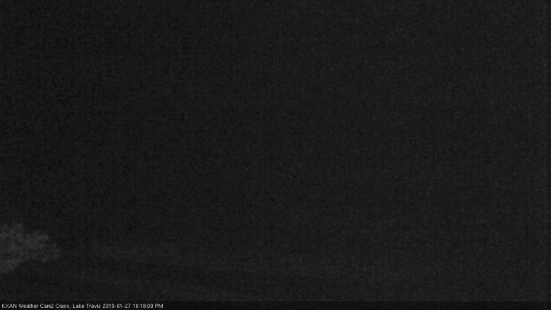 Lake Travis webcam, January 27, 2019 9:20 PM CT