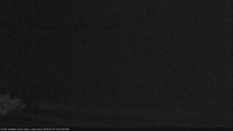 Lake Travis webcam, January 27, 2019 9:25 PM CT