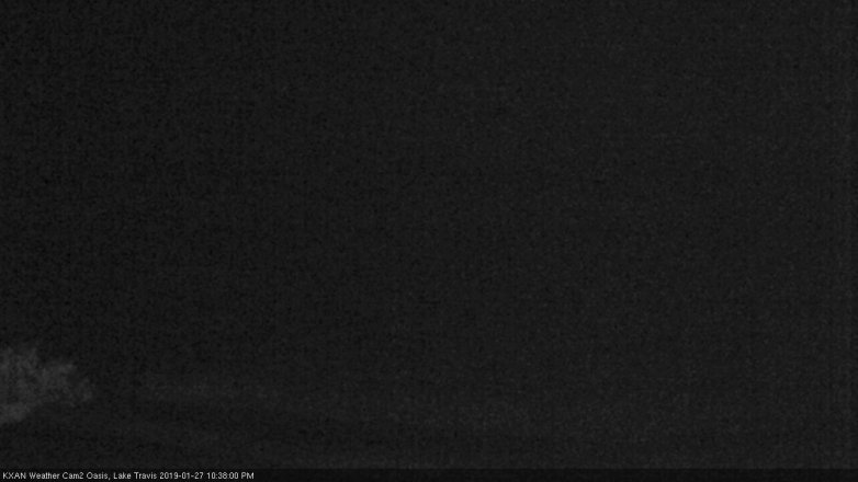 Lake Travis webcam, January 27, 2019 9:40 PM CT