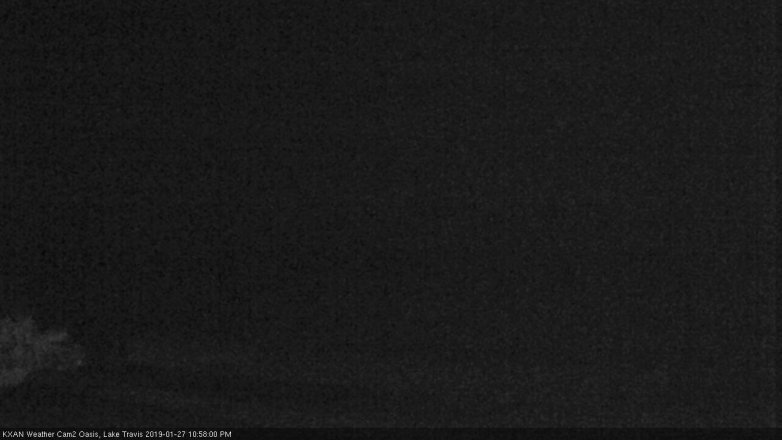Lake Travis webcam, January 27, 2019 10:00 PM CT