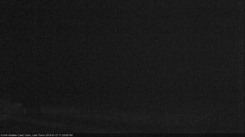 Lake Travis webcam, January 27, 2019 10:30 PM CT