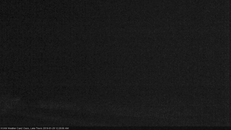 Lake Travis webcam, January 27, 2019 11:30 PM CT