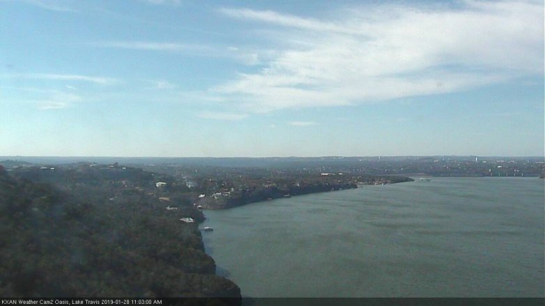 Lake Travis webcam, January 28, 2019 10:05 AM CT