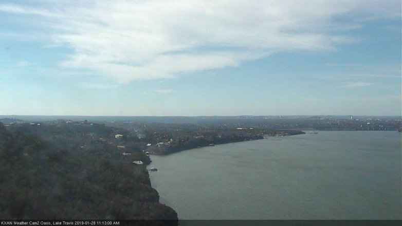 Lake Travis webcam, January 28, 2019 10:15 AM CT