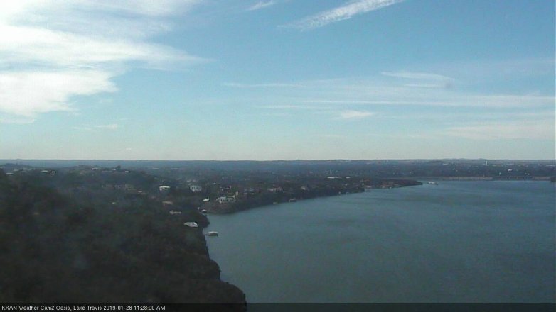 Lake Travis webcam, January 28, 2019 10:30 AM CT