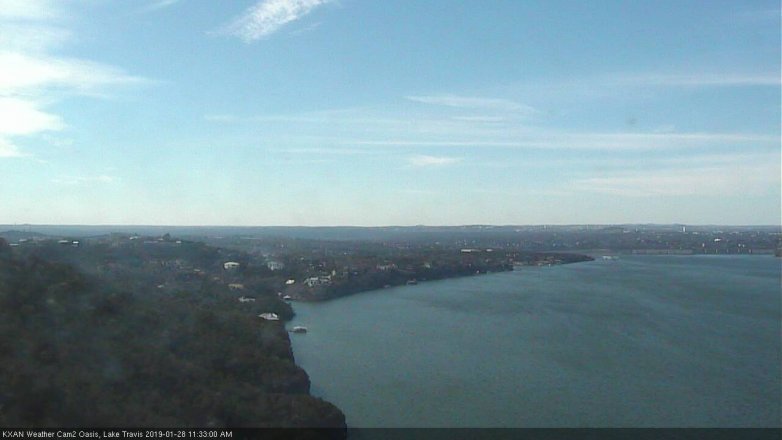 Lake Travis webcam, January 28, 2019 10:35 AM CT