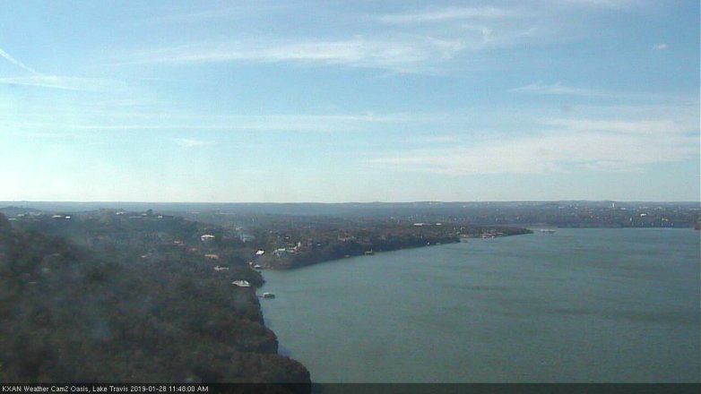 Lake Travis webcam, January 28, 2019 10:50 AM CT