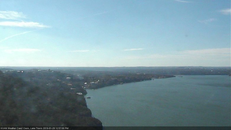 Lake Travis webcam, January 28, 2019 12:00 PM CT