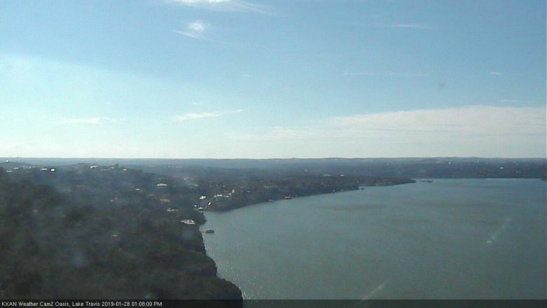 Lake Travis webcam, January 28, 2019 12:10 PM CT