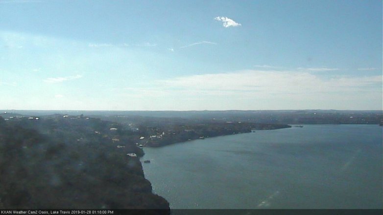 Lake Travis webcam, January 28, 2019 12:20 PM CT