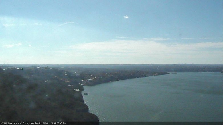 Lake Travis webcam, January 28, 2019 12:25 PM CT