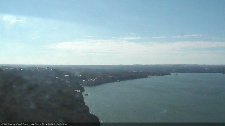 Lake Travis webcam, January 28, 2019 12:30 PM CT