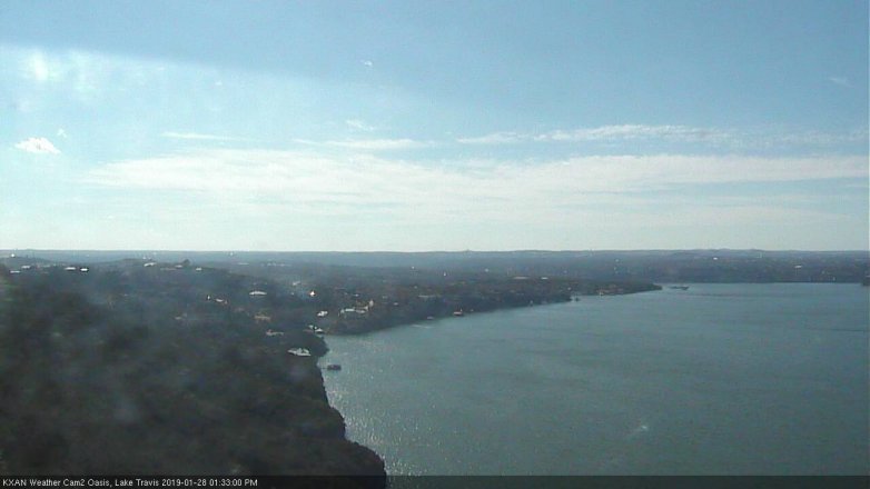 Lake Travis webcam, January 28, 2019 12:35 PM CT