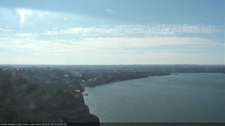 Lake Travis webcam, January 28, 2019 12:45 PM CT