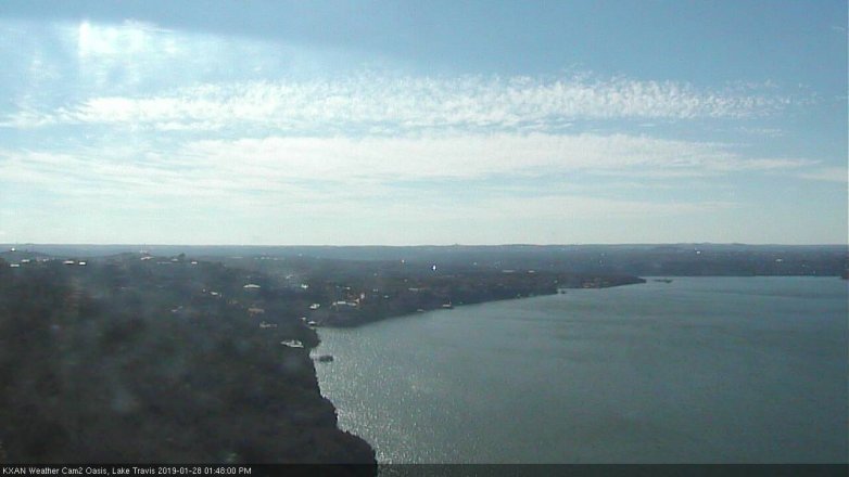 Lake Travis webcam, January 28, 2019 12:50 PM CT