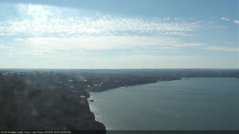 Lake Travis webcam, January 28, 2019 12:55 PM CT