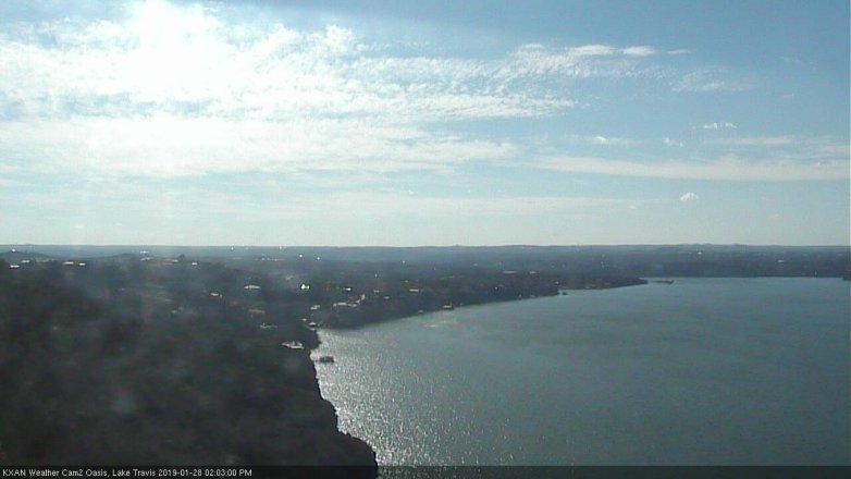 Lake Travis webcam, January 28, 2019 1:05 PM CT