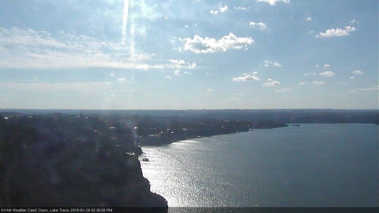Lake Travis webcam, January 28, 2019 1:40 PM CT