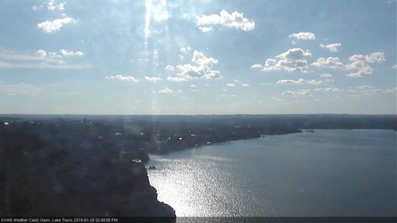 Lake Travis webcam, January 28, 2019 1:50 PM CT