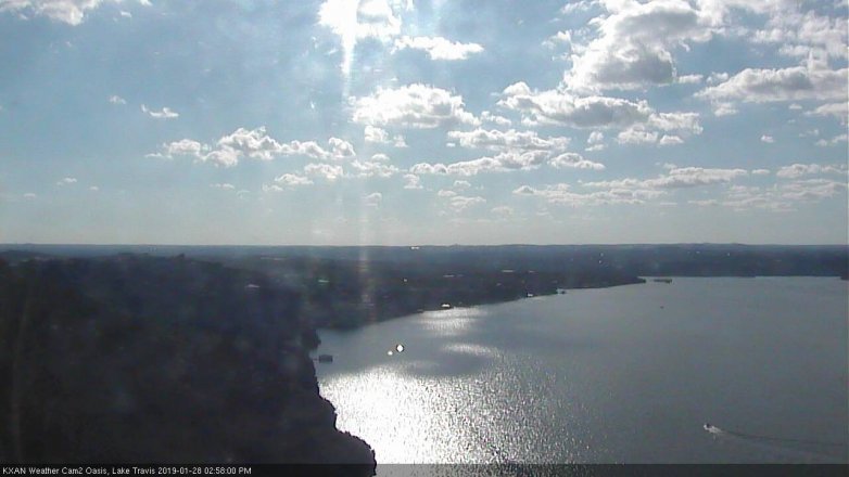 Lake Travis webcam, January 28, 2019 2:00 PM CT