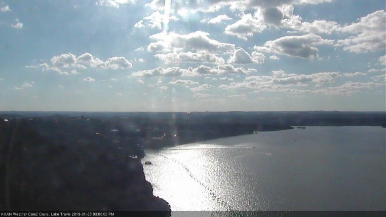 Lake Travis webcam, January 28, 2019 2:05 PM CT
