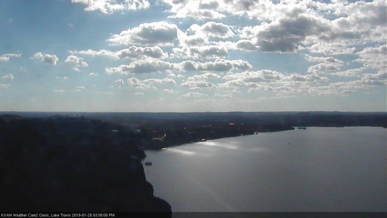 Lake Travis webcam, January 28, 2019 2:10 PM CT