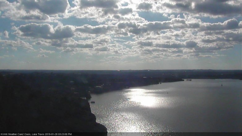 Lake Travis webcam, January 28, 2019 2:25 PM CT