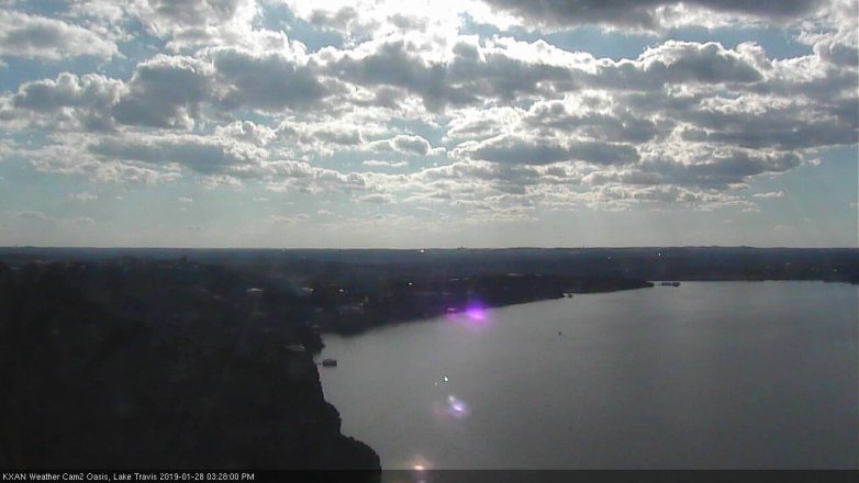 Lake Travis webcam, January 28, 2019 2:30 PM CT