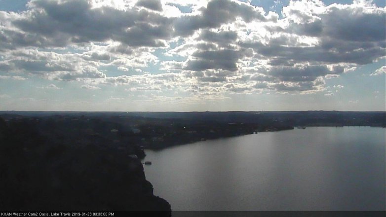 Lake Travis webcam, January 28, 2019 2:35 PM CT