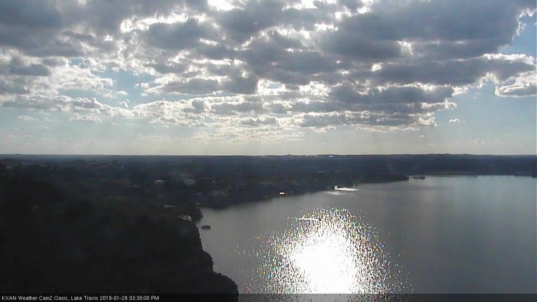 Lake Travis webcam, January 28, 2019 2:40 PM CT