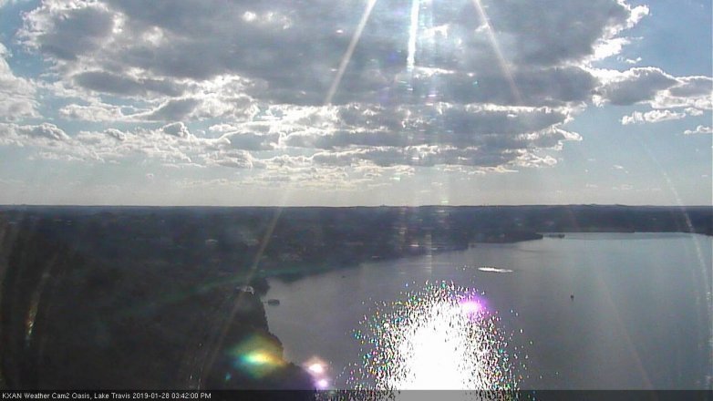 Lake Travis webcam, January 28, 2019 2:45 PM CT