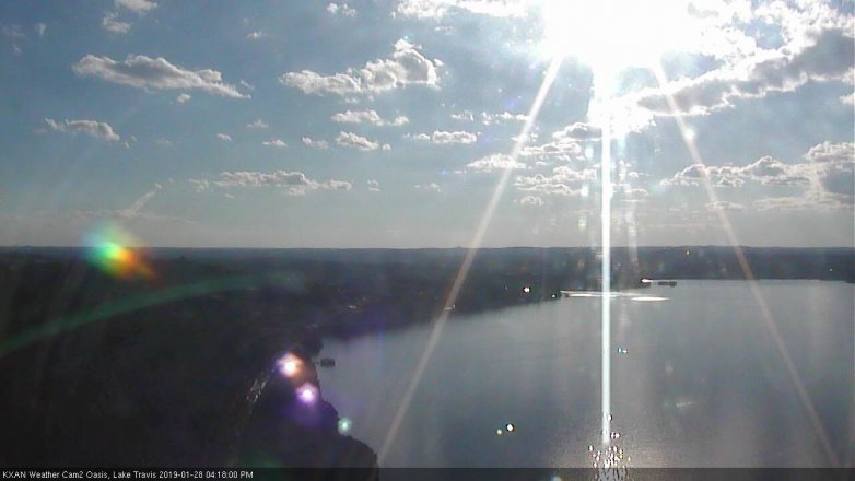 Lake Travis webcam, January 28, 2019 3:20 PM CT