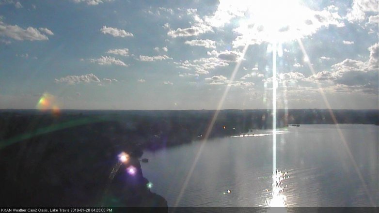 Lake Travis webcam, January 28, 2019 3:25 PM CT