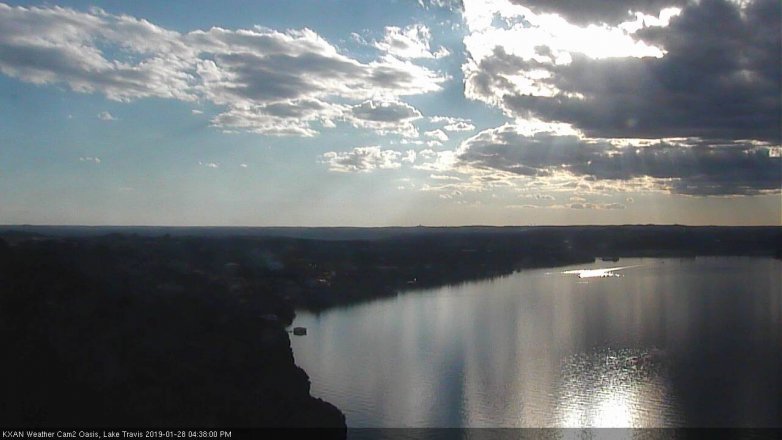 Lake Travis webcam, January 28, 2019 3:40 PM CT
