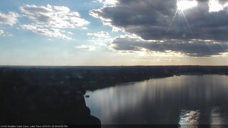 Lake Travis webcam, January 28, 2019 3:45 PM CT