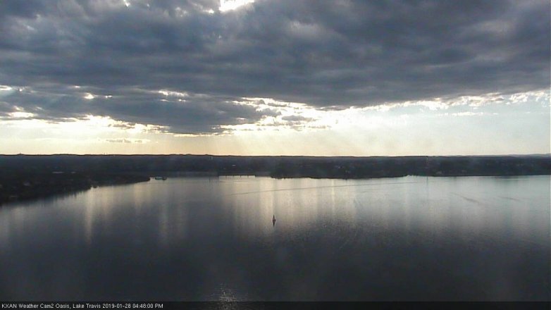 Lake Travis webcam, January 28, 2019 3:50 PM CT