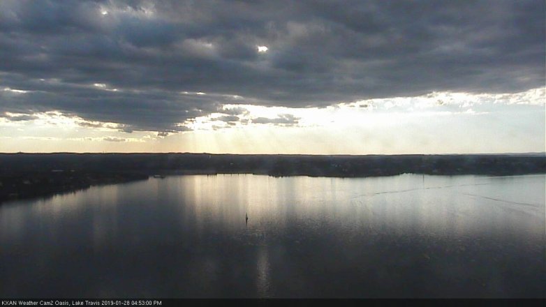 Lake Travis webcam, January 28, 2019 3:55 PM CT