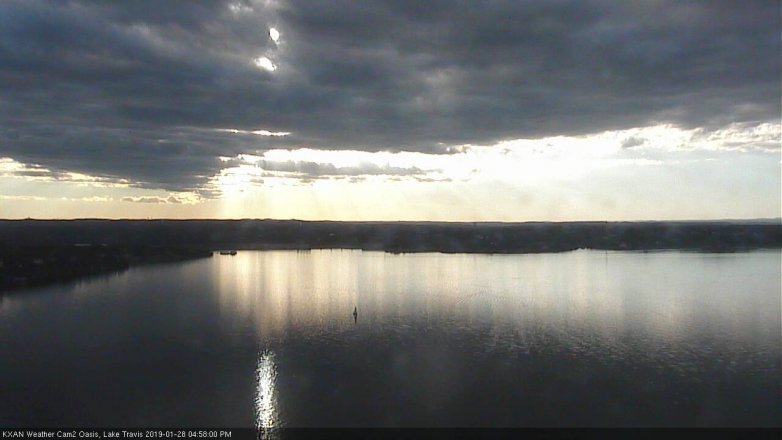 Lake Travis webcam, January 28, 2019 4:00 PM CT