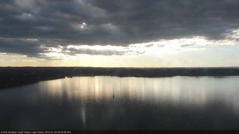 Lake Travis webcam, January 28, 2019 4:05 PM CT