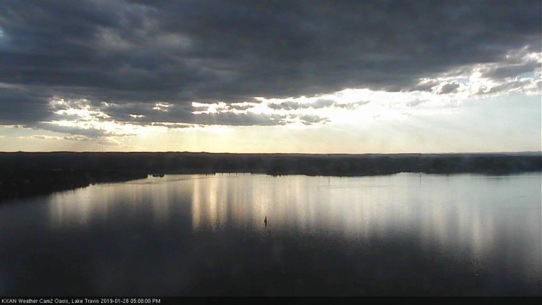 Lake Travis webcam, January 28, 2019 4:10 PM CT