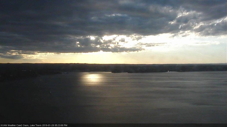 Lake Travis webcam, January 28, 2019 4:25 PM CT