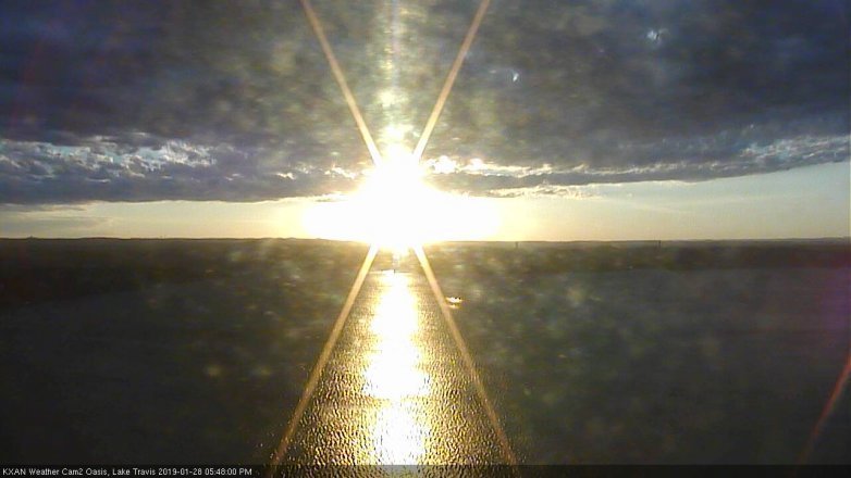Lake Travis webcam, January 28, 2019 4:50 PM CT