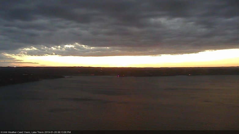 Lake Travis webcam, January 28, 2019 5:15 PM CT