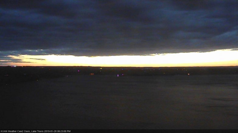 Lake Travis webcam, January 28, 2019 5:25 PM CT